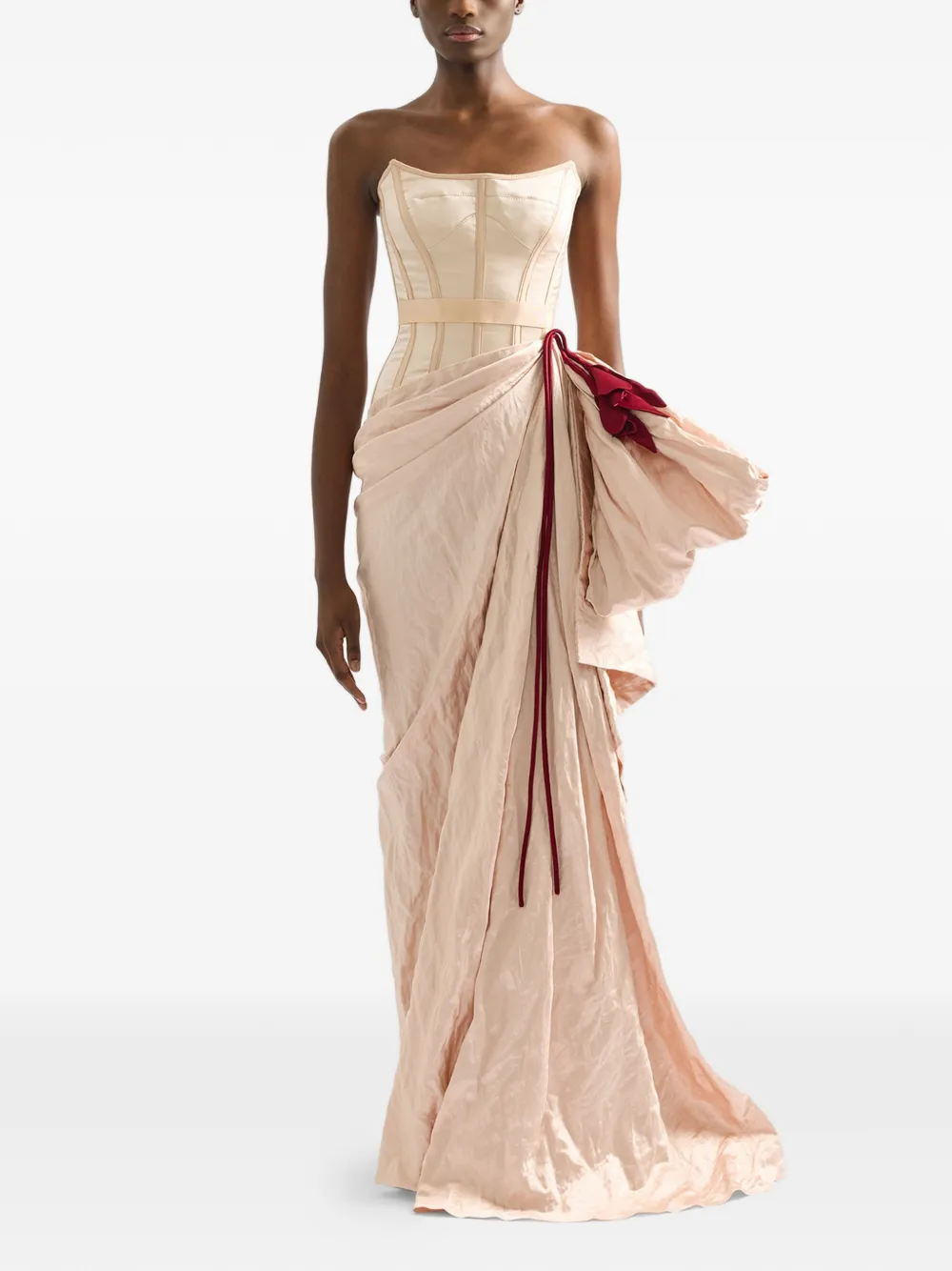 Erdem Bustier Evening Gown - Pink 