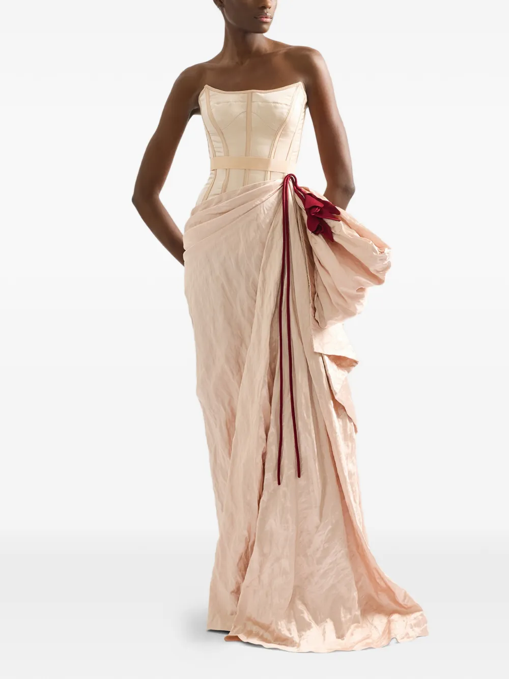  Erdem Bustier Evening Gown - Pink 