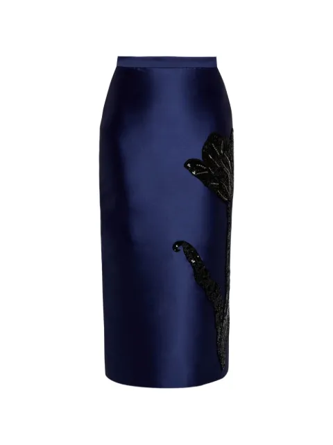 ERDEM Mikado floral pencil skirt