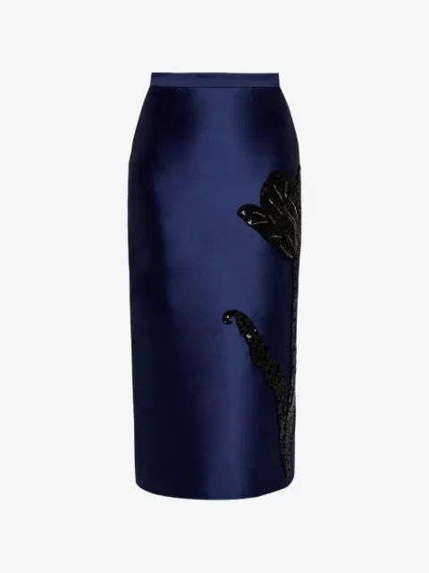 ERDEM Mikado floral pencil skirt