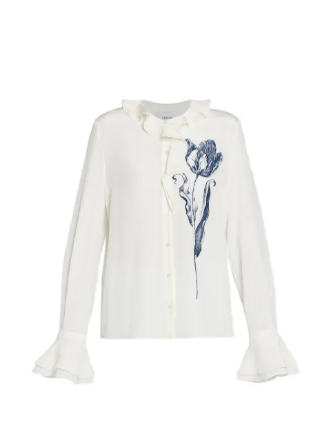ERDEM ruffled floral shirt