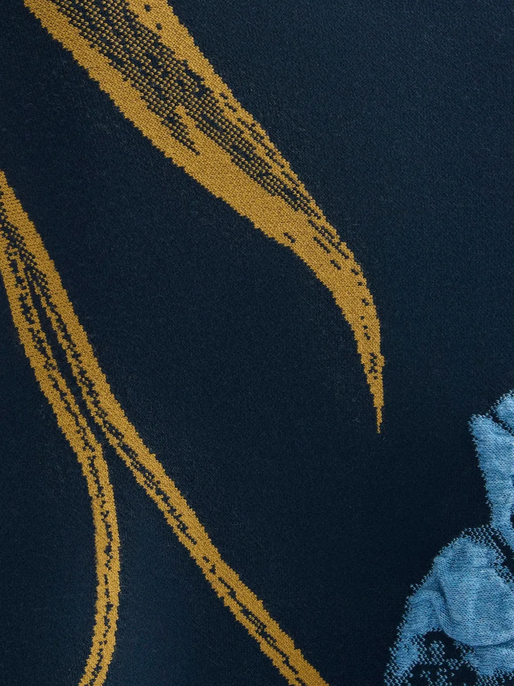 ERDEM Midi-jurk met bloemenprint Blauw