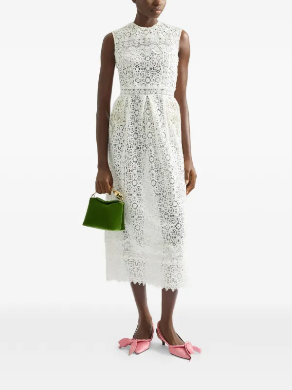 erdem lace midi dress Lace midi dress in blue - Erdem