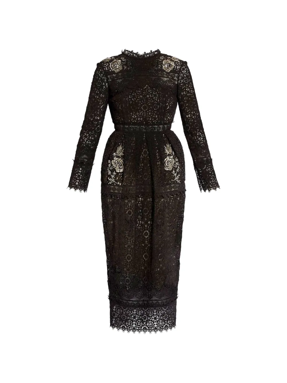 ERDEM lace beaded dress - Nero
