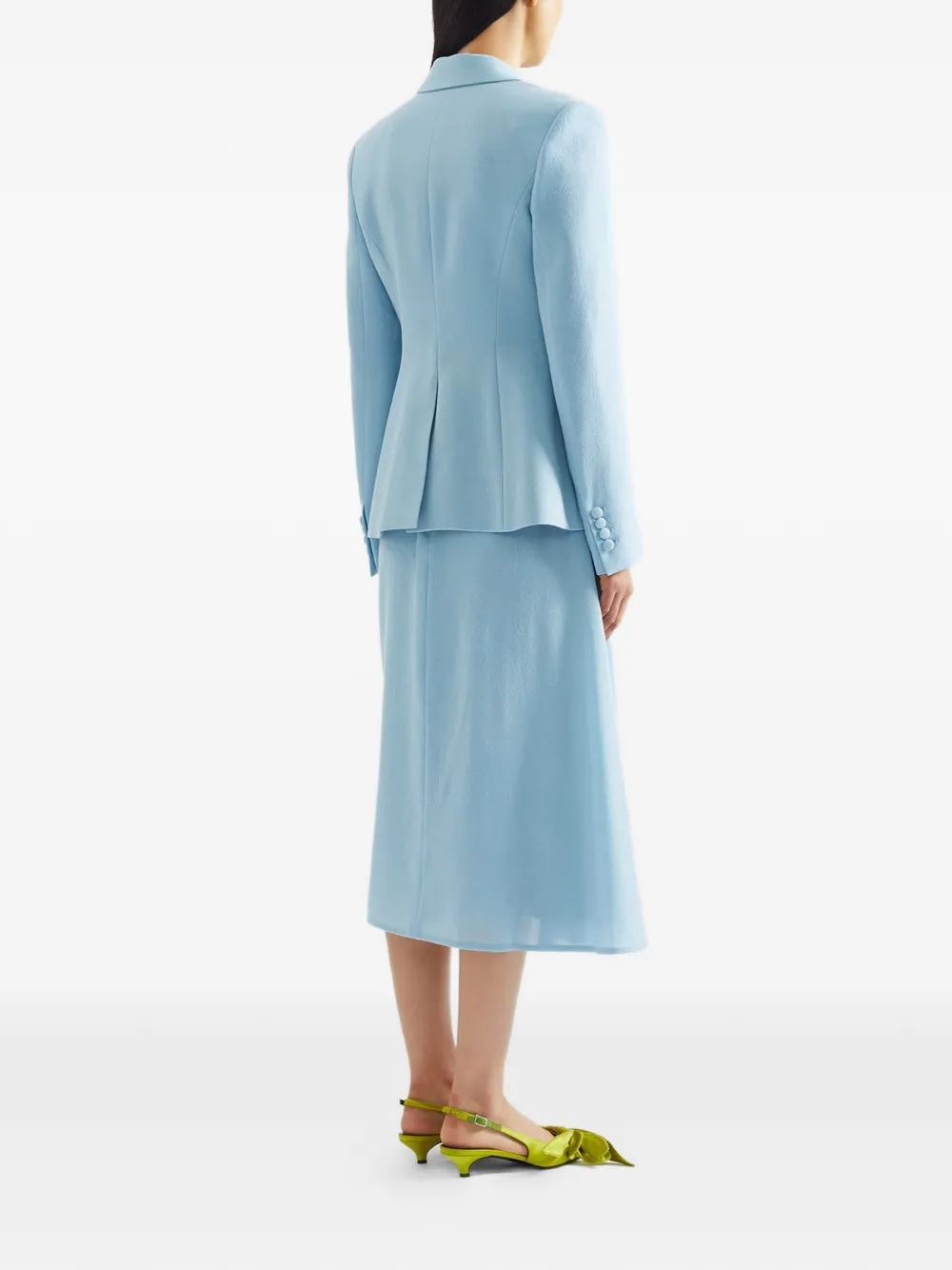  Erdem Draped Midi Skirt - Blue 