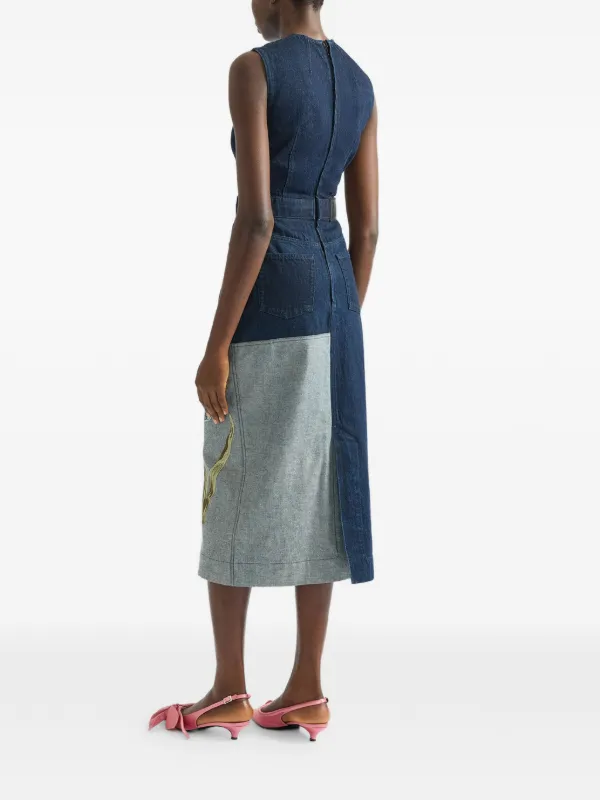 ERDEM Floral Cotton Dress | Blue