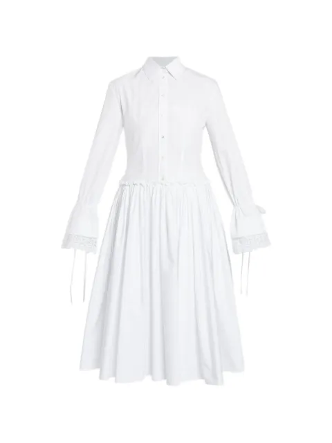 ERDEM vestido midi de algodón