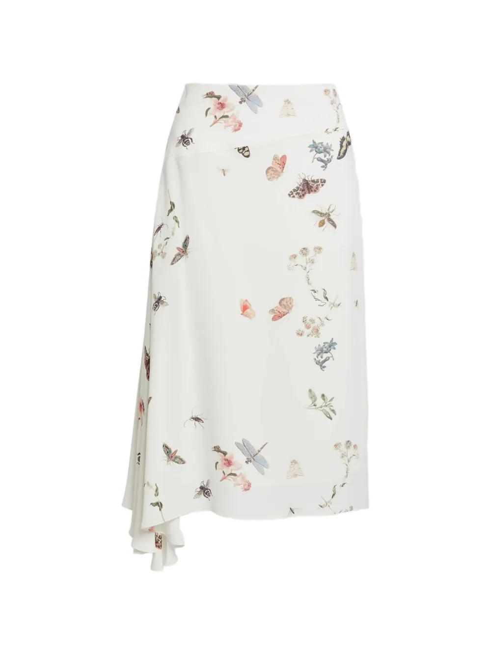 ERDEM draped midi skirt - Bianco
