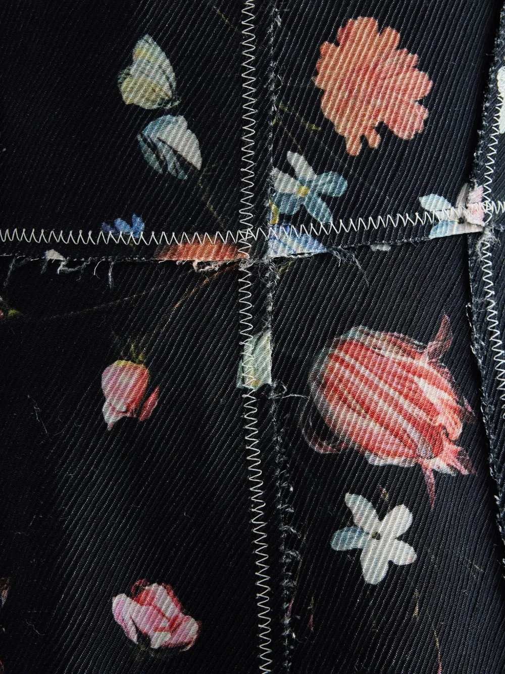 ERDEM Jurk met bloemenprint Zwart