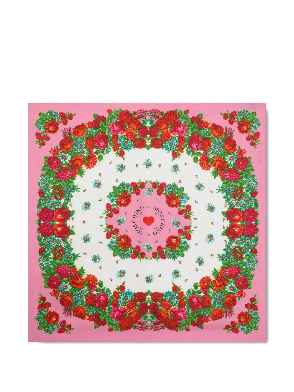 Moschino - floral scarf - dames - zijde - Eén