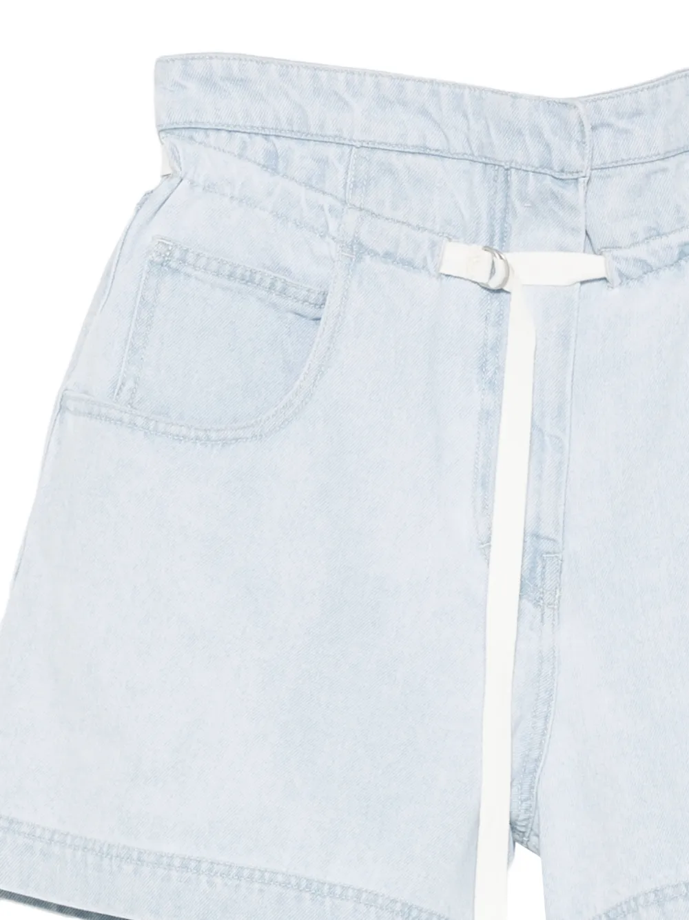 Christian Wijnants Denim shorts met trekkoord Blauw