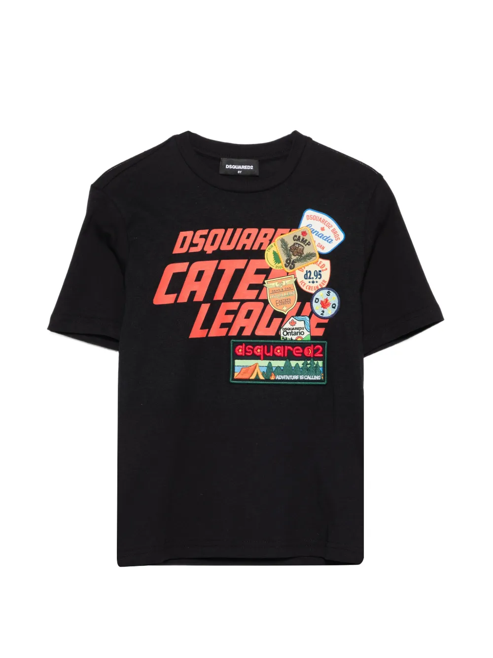 DSQUARED2 KIDS logo-print T-shirt - Nero