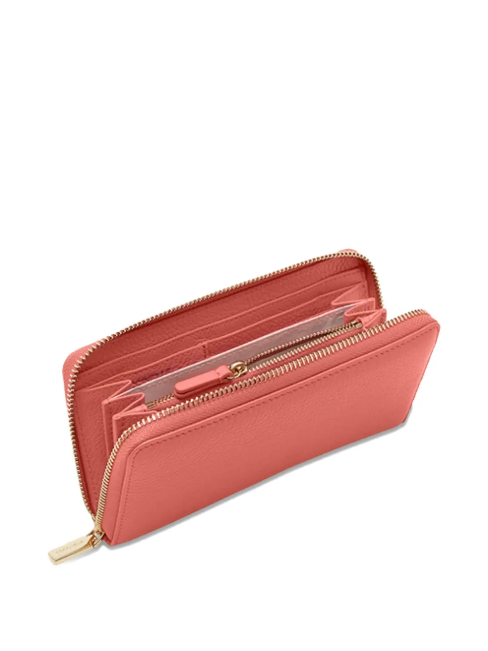 Coccinelle leather long wallet - Roze