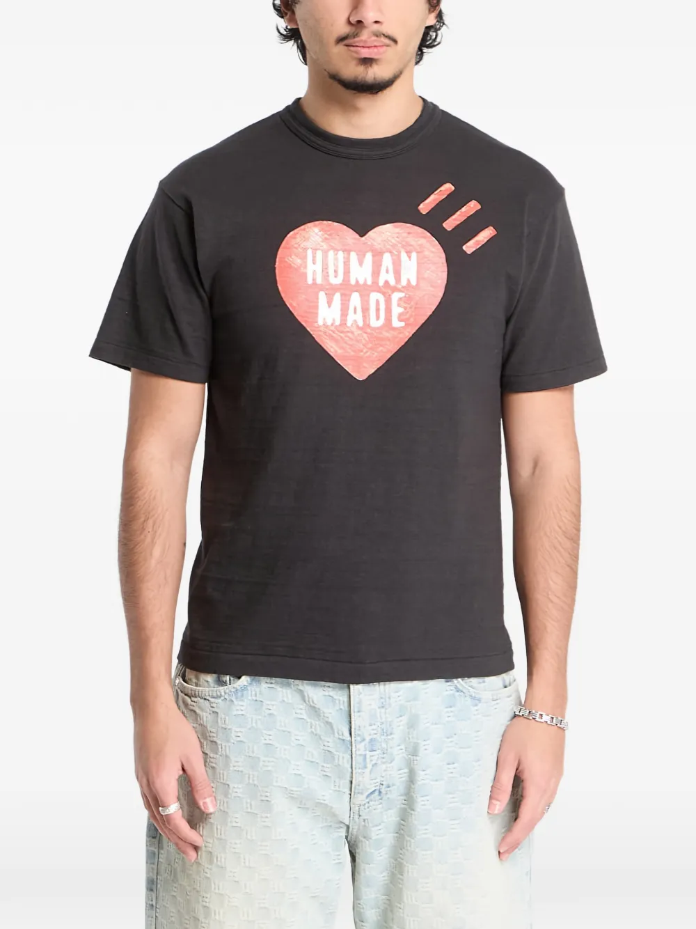 Human Made graphic-heart T-shirt - Schwarz