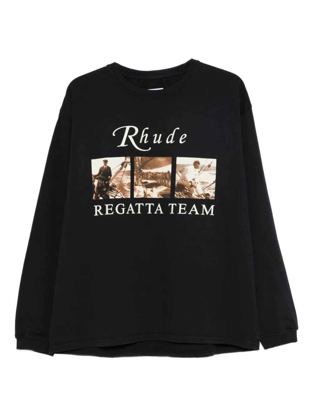 RHUDE T-shirt con grafica - Nero