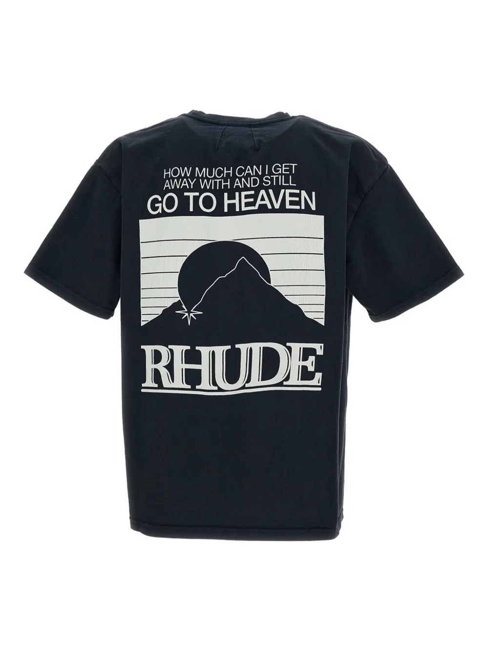 RHUDE graphic-print T-shirt - Zwart