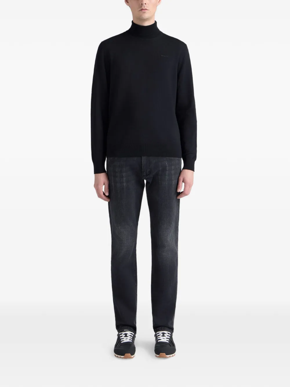 Bally turtleneck wool sweater - Zwart