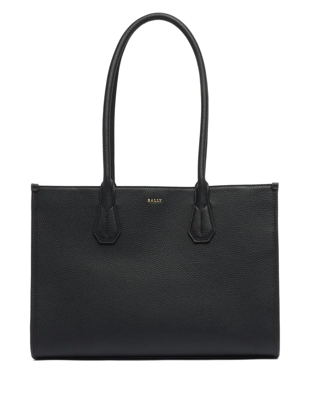 Bally grained leather tote bag - Black