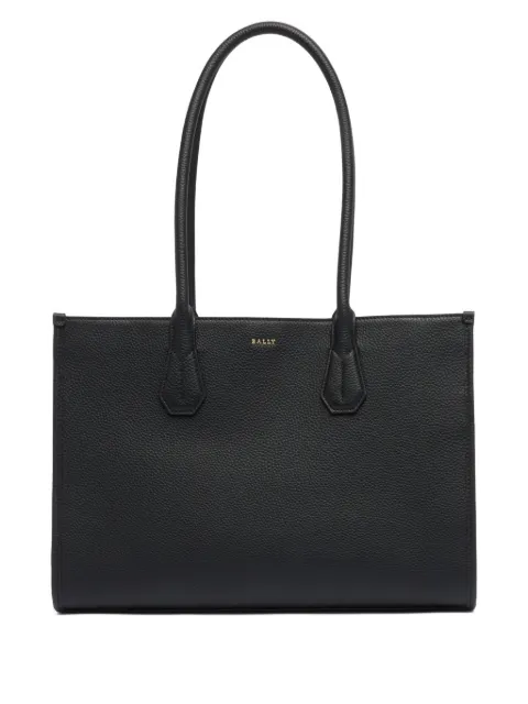 Bally grained leather tote bag