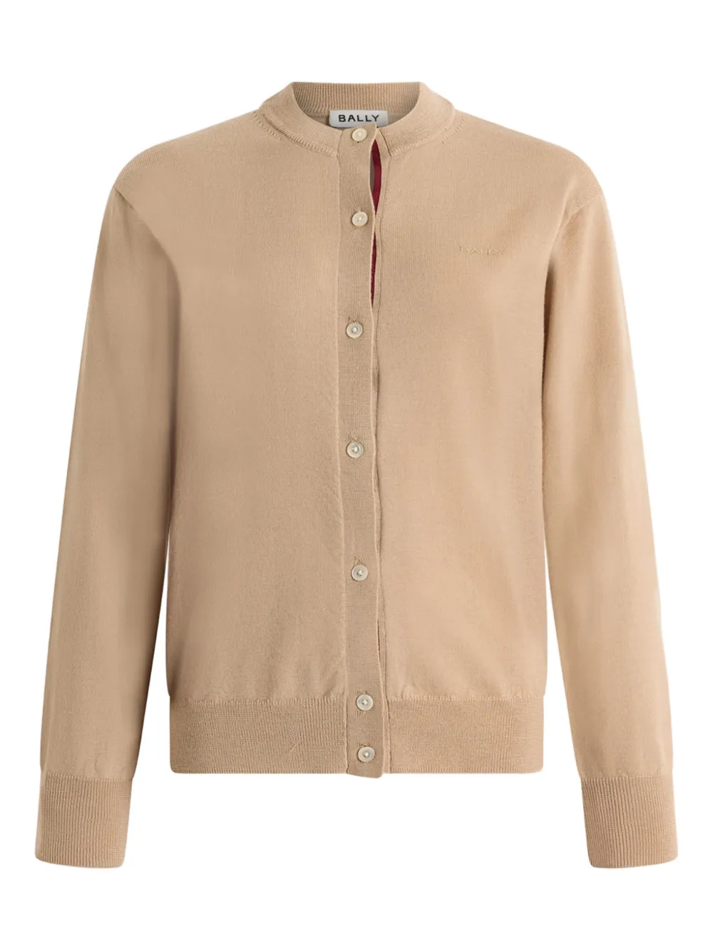 Bally button round-neck cardigan - Toni neutri