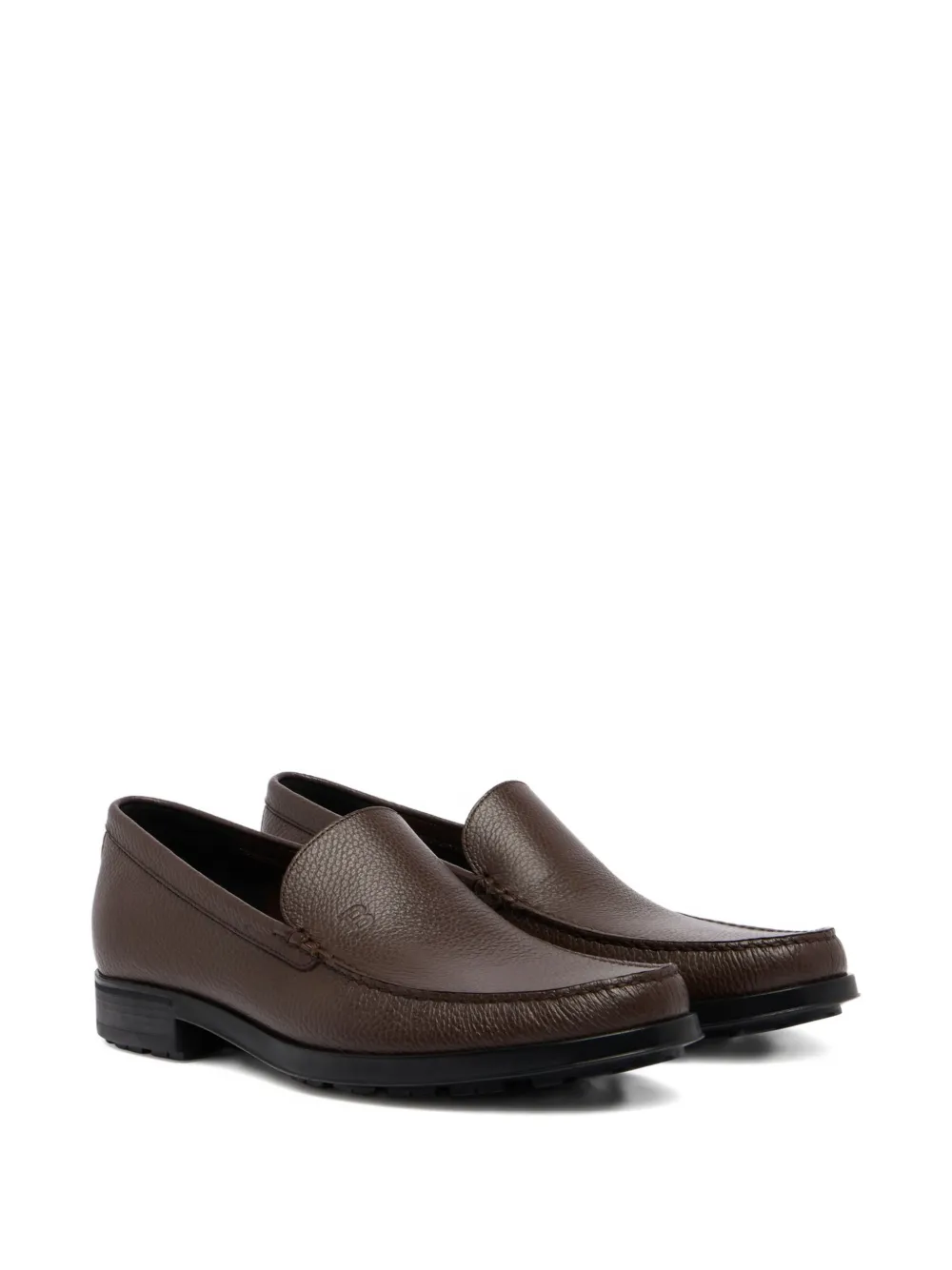 Bally Odeny grained leather loafers - Bruin