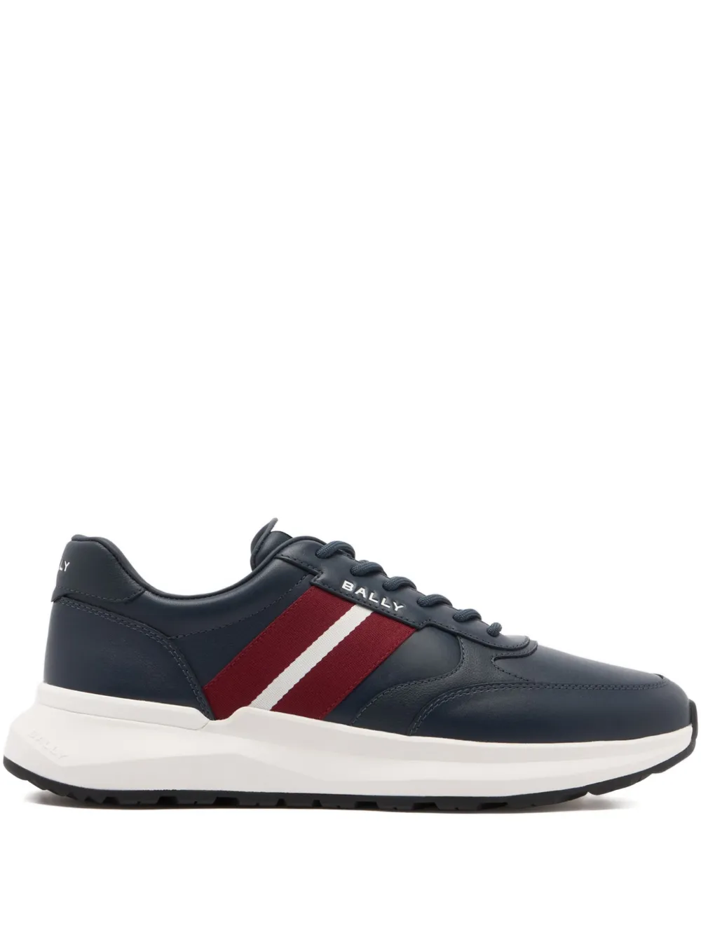 Bally Sylen stripe leather sneakers Blauw
