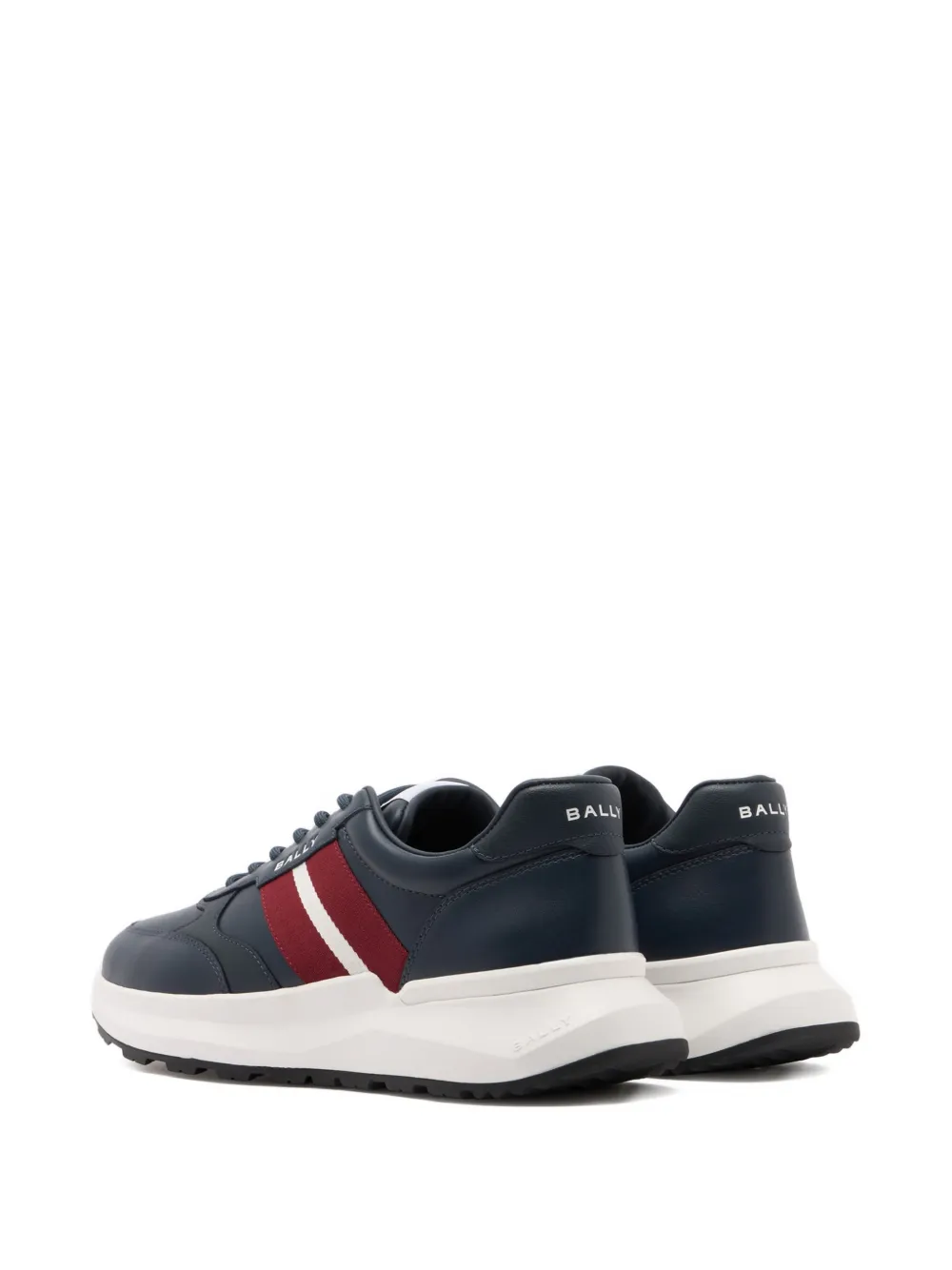 Bally Sylen stripe leather sneakers Blauw