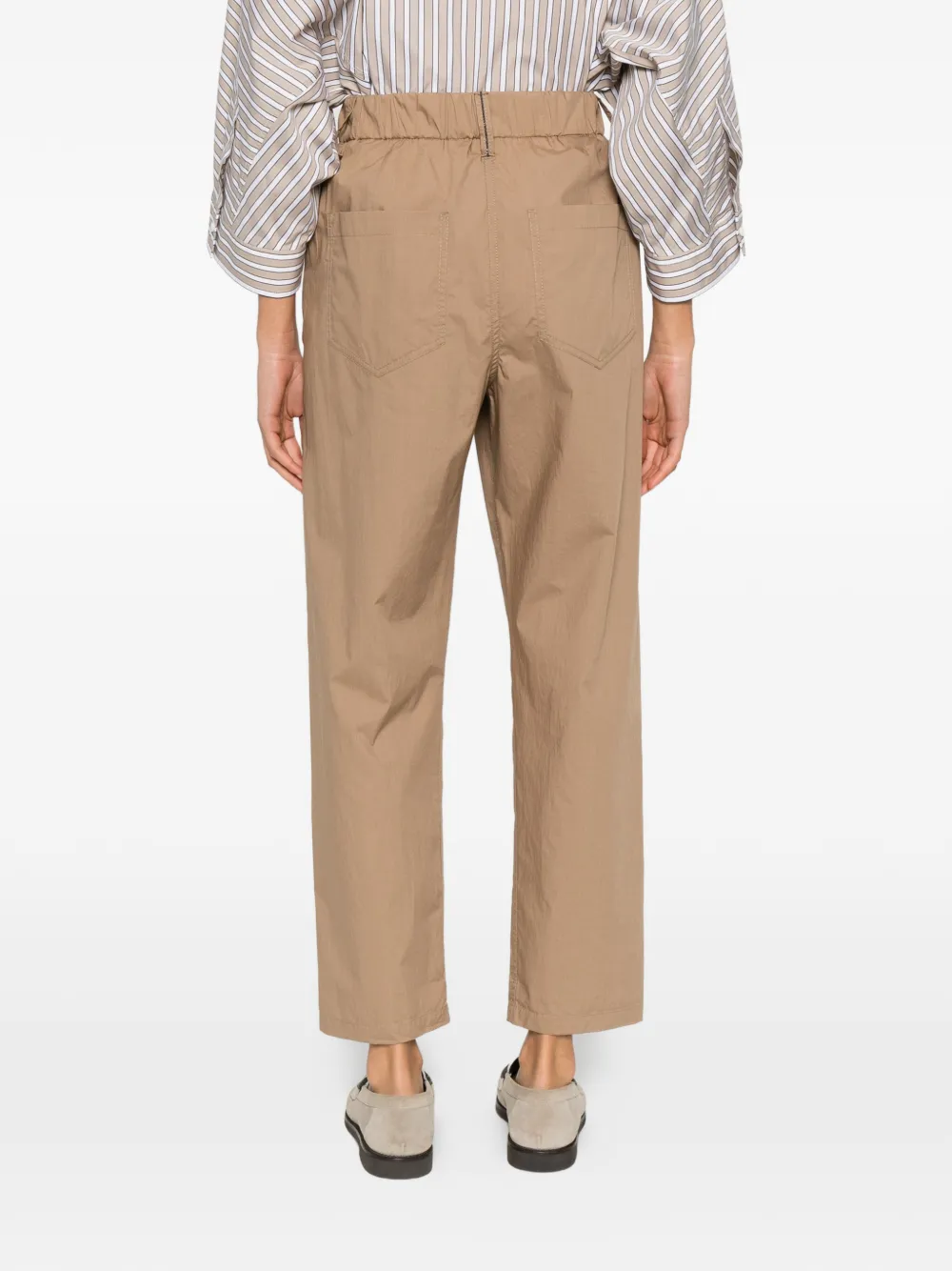 Brunello Cucinelli Elastische broek Beige