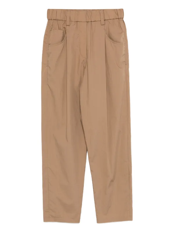 Brunello Cucinelli Five-pocket Track Trousers in Neutrals