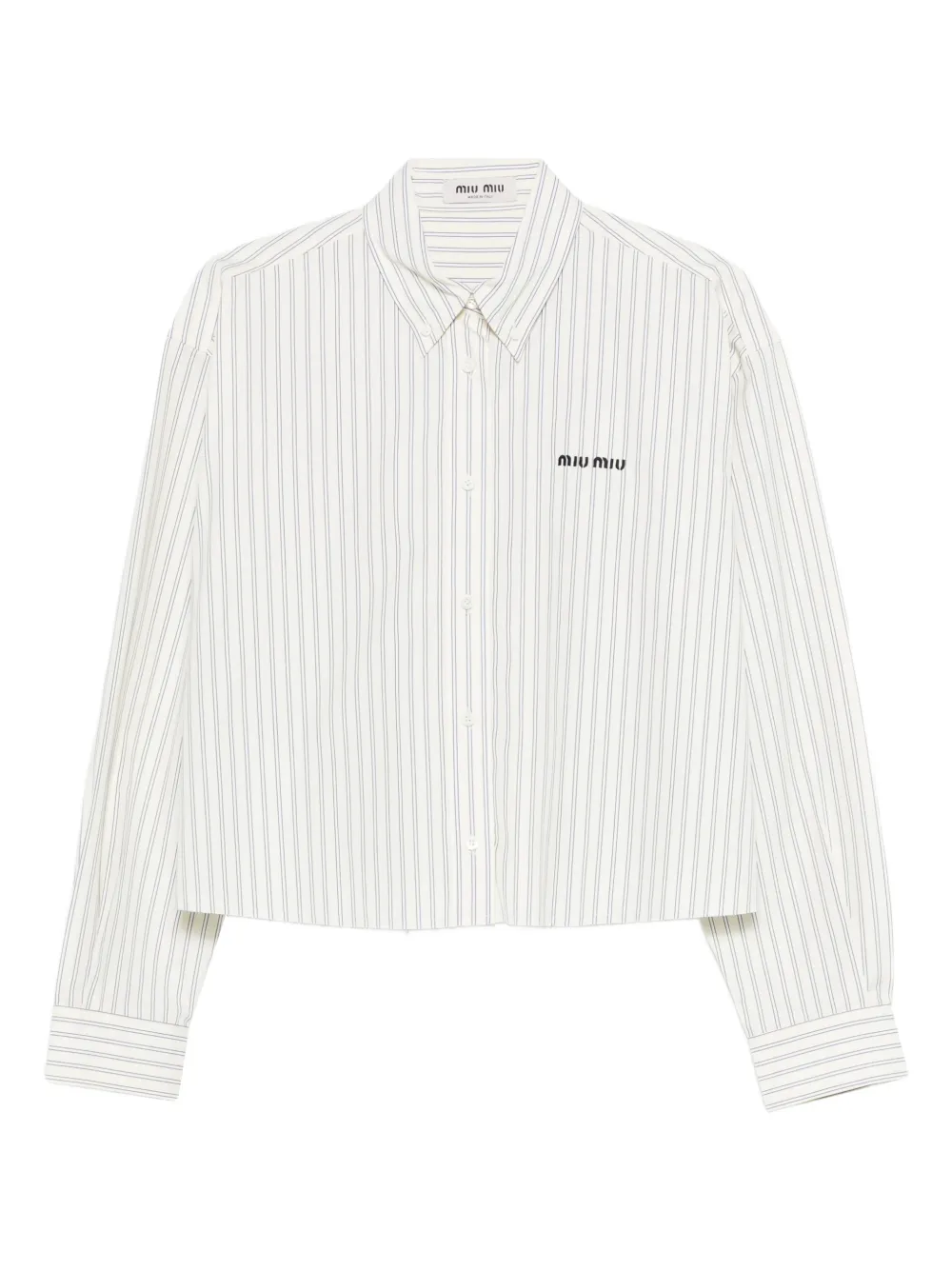 Miu Miu striped cotton shirt - Giallo