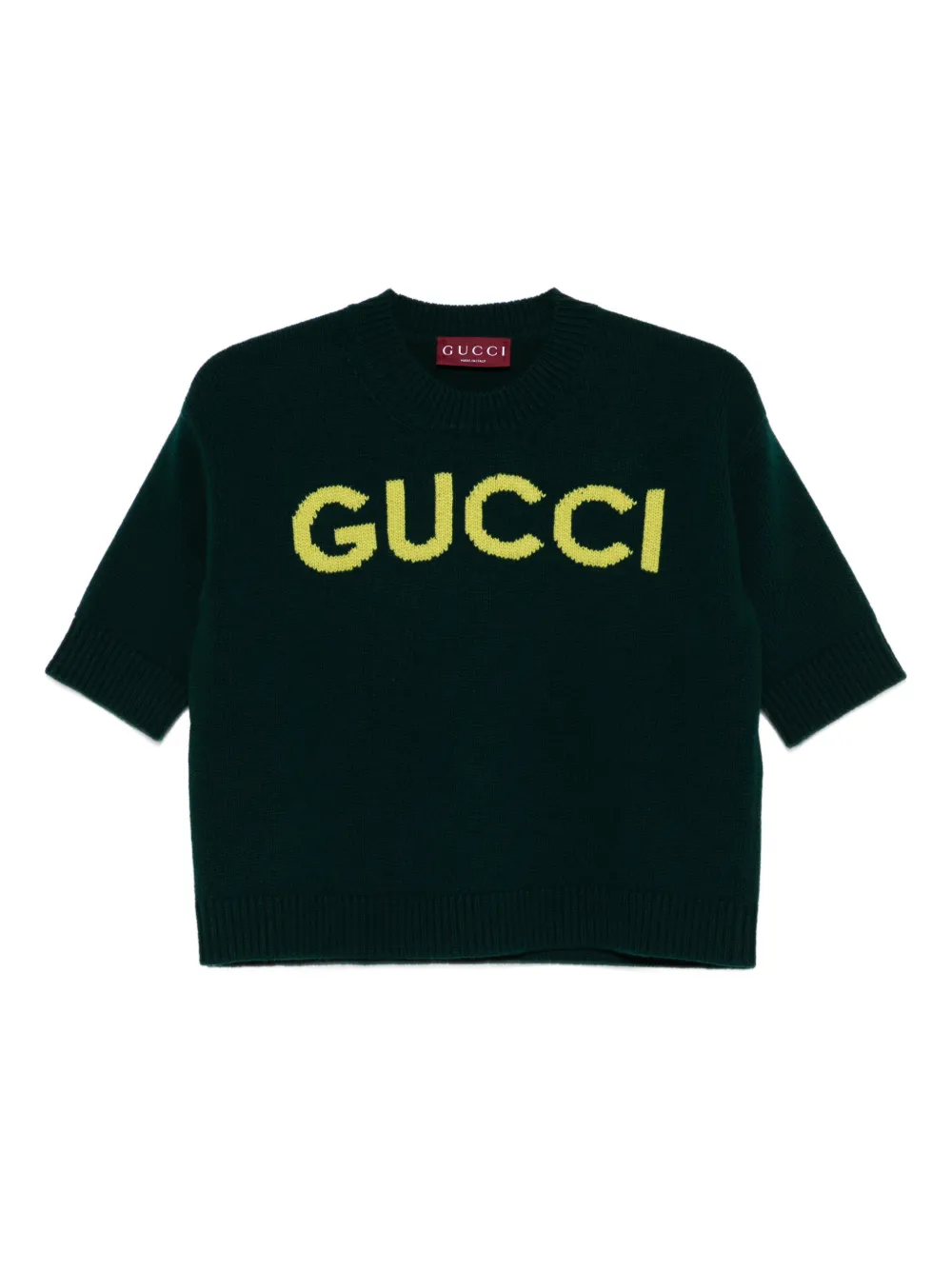 Gucci Pullover mit Logo - Grün
