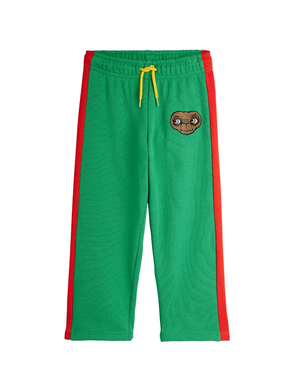 Mini Rodini side-stripe ET-embroidered trousers - Verde