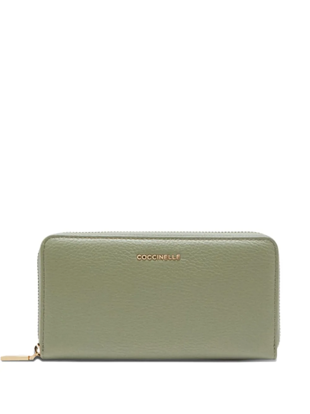 Coccinelle leather zip wallet - Verde