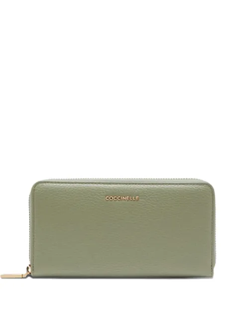 Coccinelle leather zip wallet