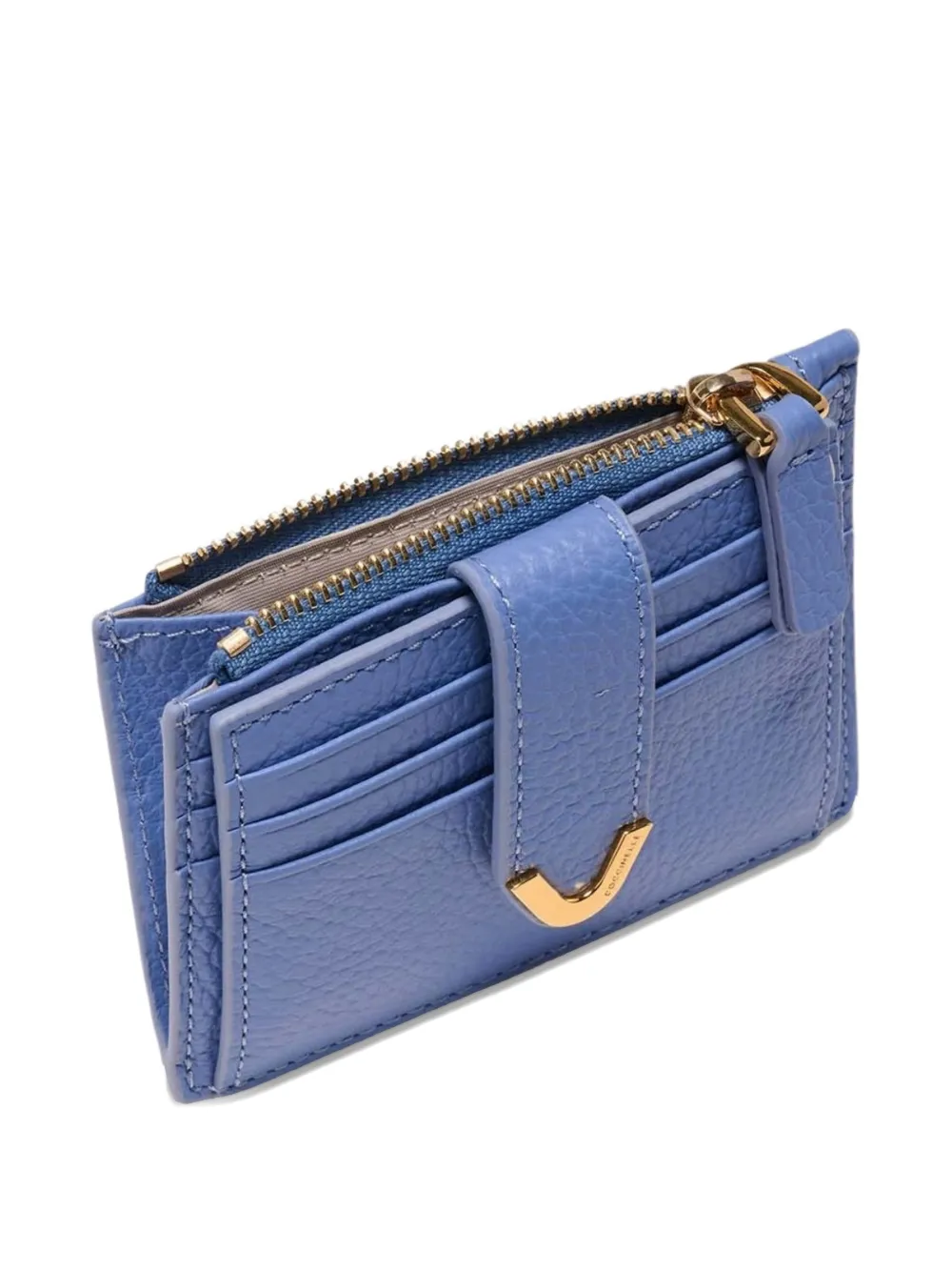  Coccinelle Zip Cardholder - Blue 