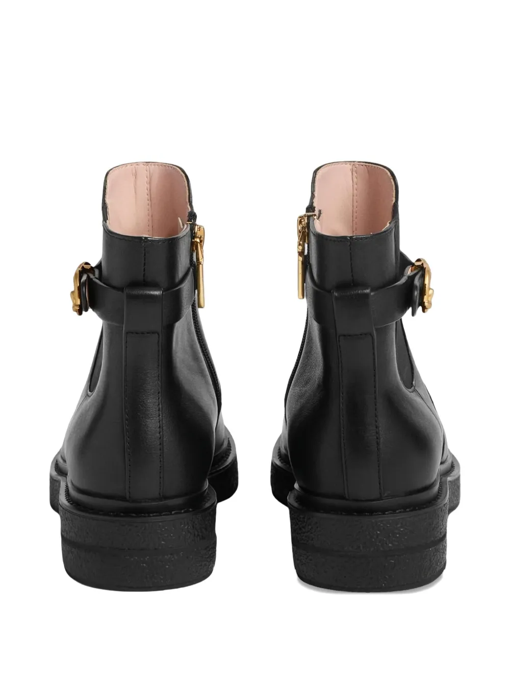 Coccinelle C-Saddle buckle-strap boots Zwart