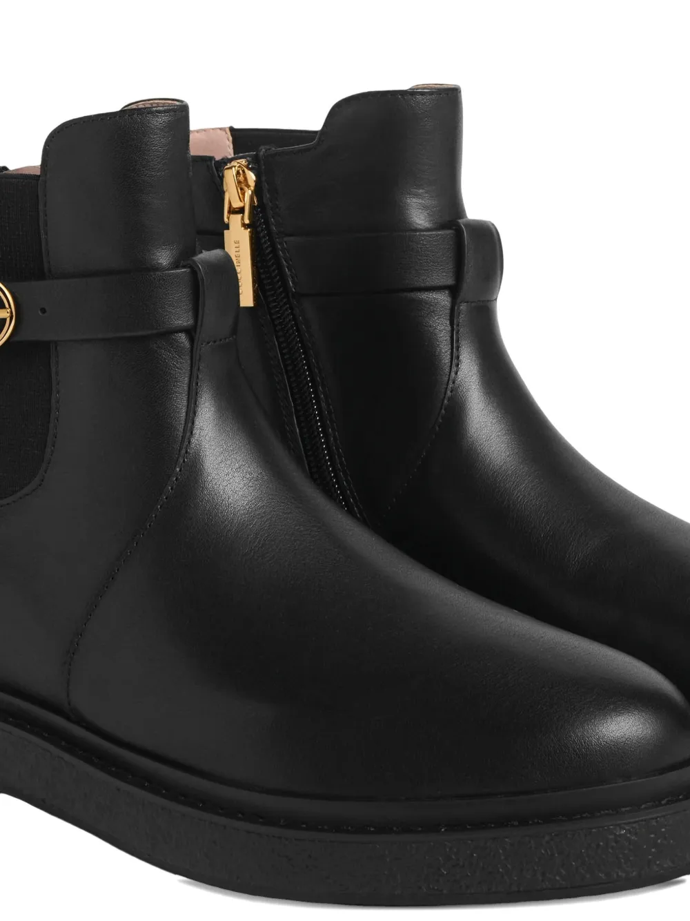 Coccinelle C-Saddle buckle-strap boots Zwart