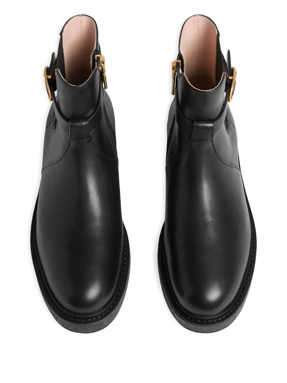 Coccinelle C-Saddle buckle-strap boots Zwart