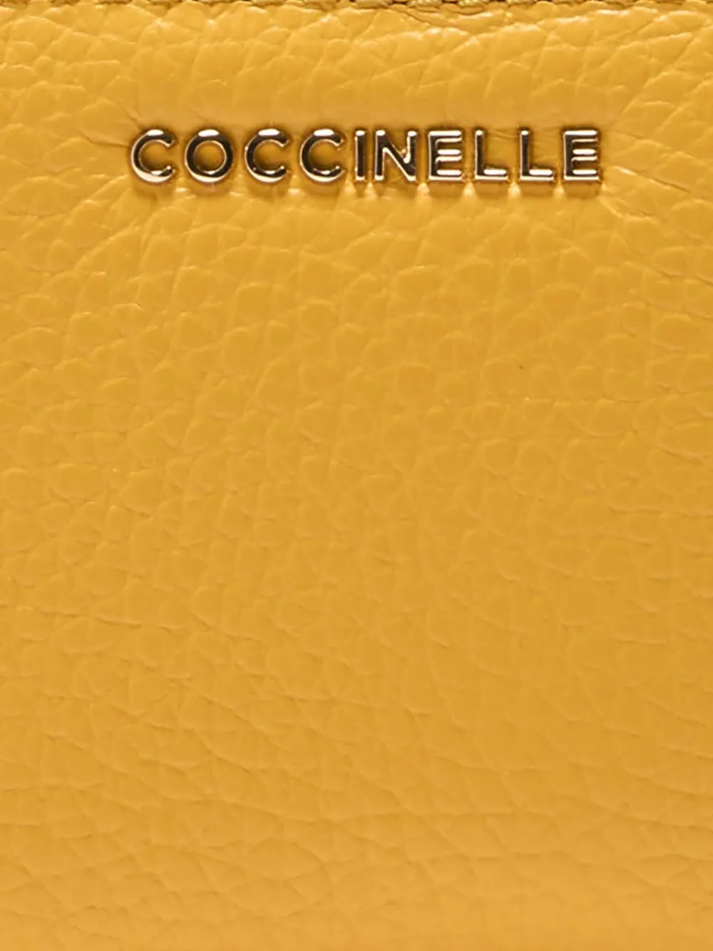  Coccinelle Leather Cardholder - Yellow 
