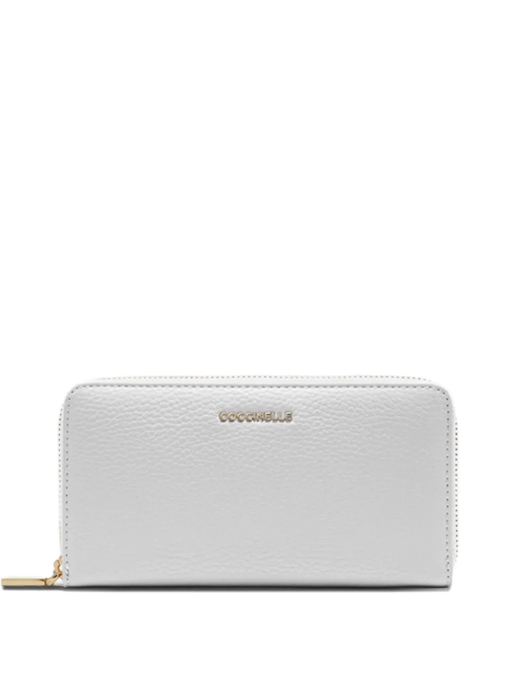 Coccinelle leather zip wallet - Bianco