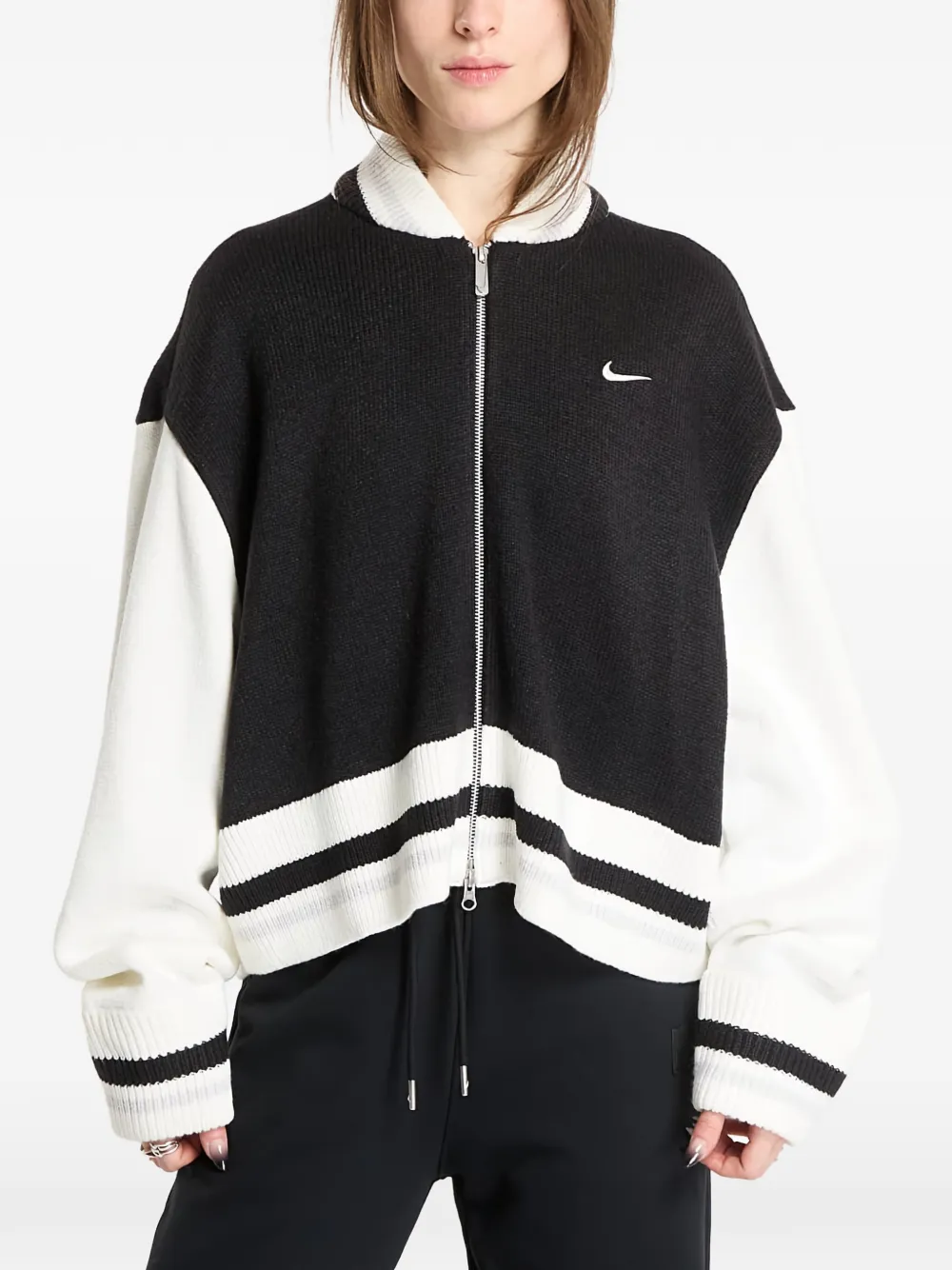 Nike 95 zip-up cardigan - Nero