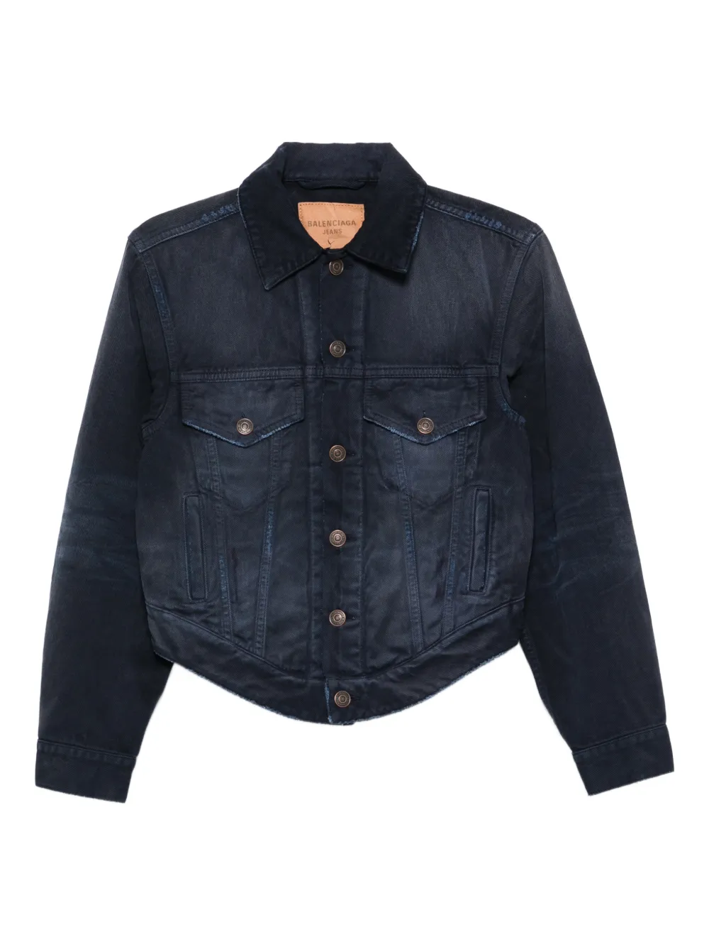 Balenciaga button cotton jacket - Blau