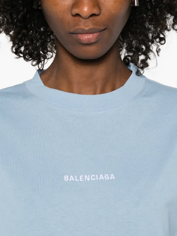 Balenciaga ロゴ Tシャツ | ブルー | FARFETCH JP