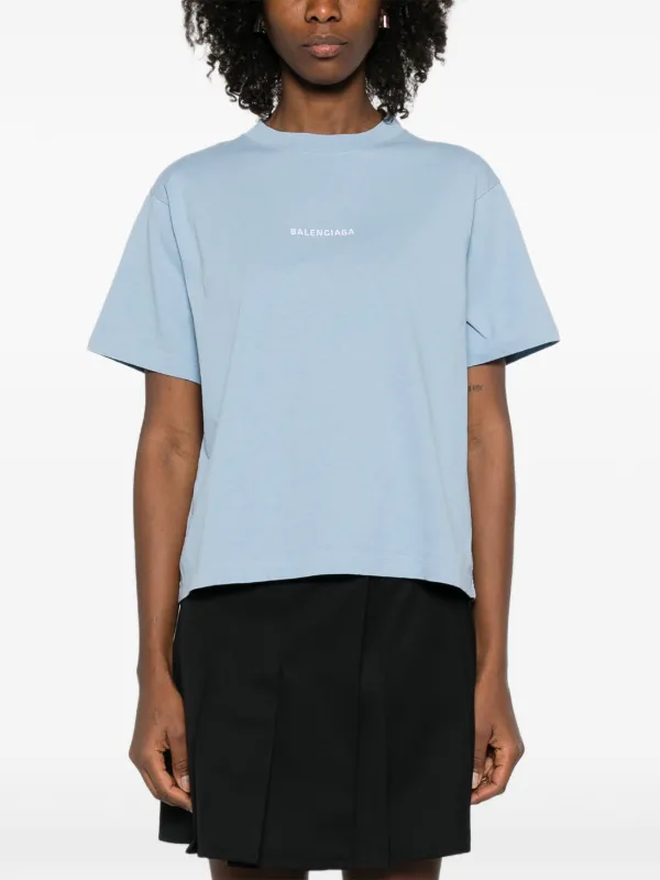 Balenciaga ロゴ Tシャツ | ブルー | FARFETCH JP