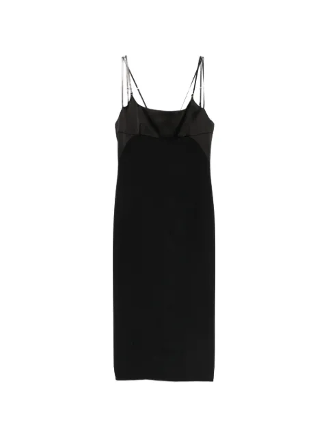 TOM FORD midi strap square neck dress