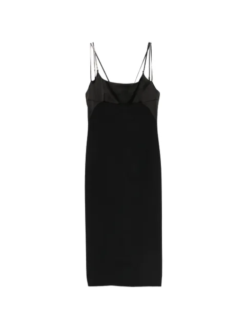 TOM FORD midi strap square neck dress