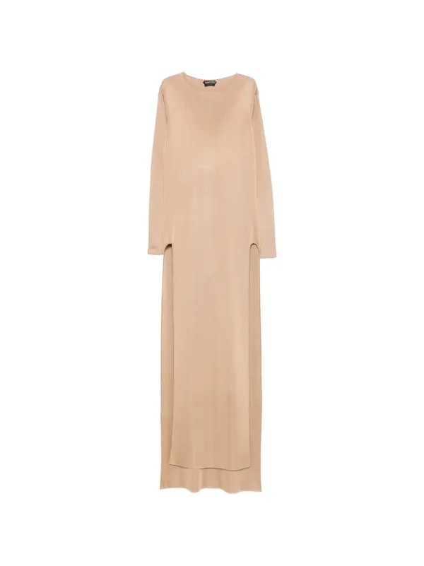 tom ford brown dress Tom Ford Halterneck Maxi Dress