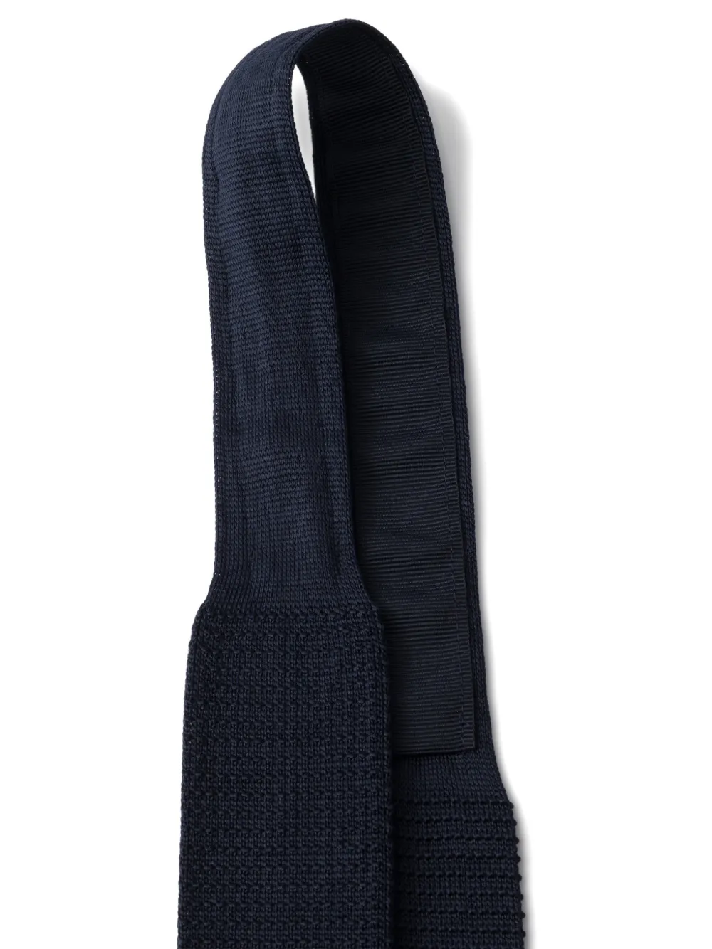 Prada knitted silk tie - Blauw