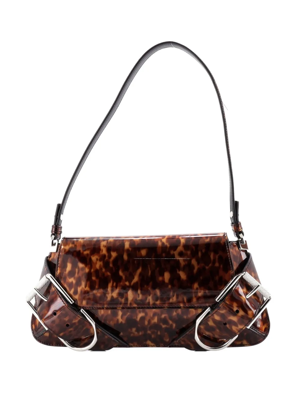 Givenchy Pre-Owned Voyou Flap Bag Printed Patent shoulder bag - Multicolore