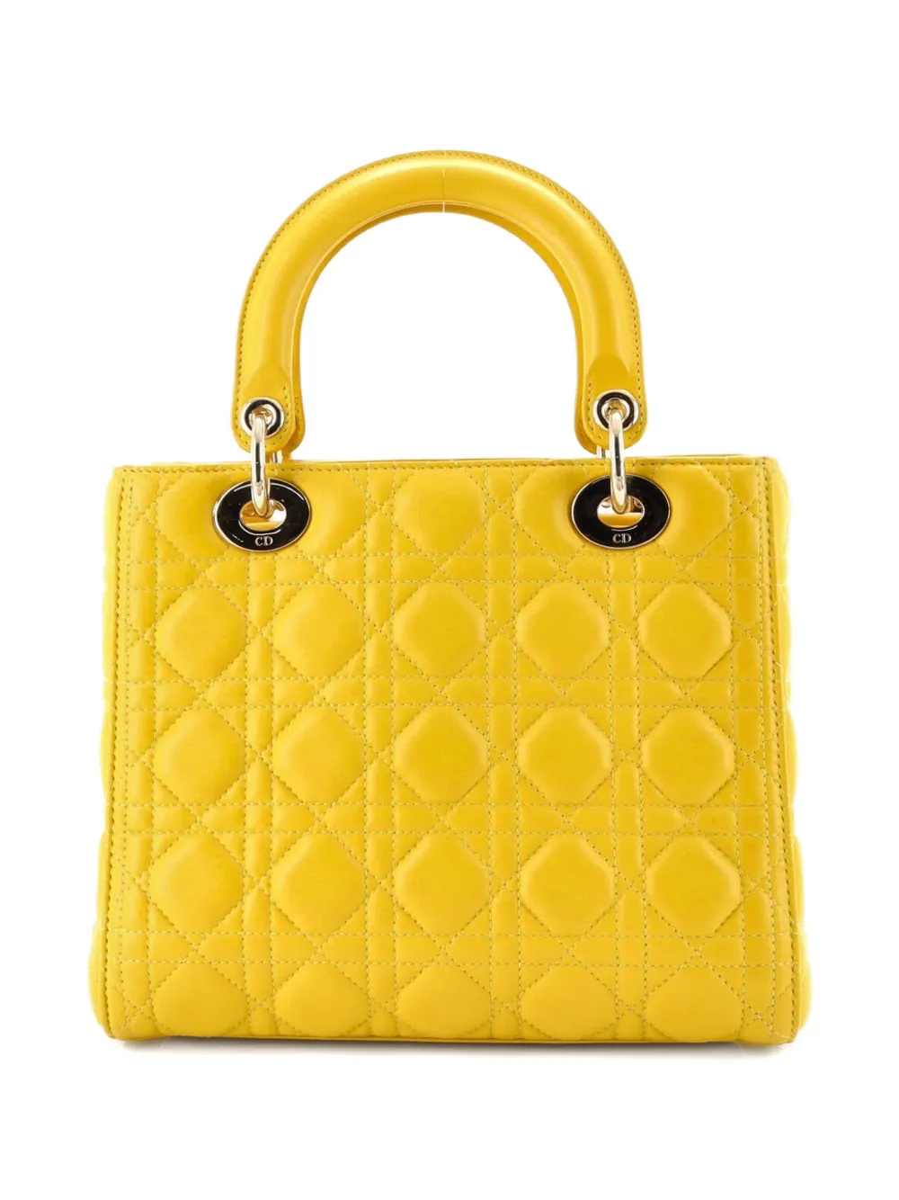 Lady Dior Bag Cannage Quilt Lambskin Medium Satchel